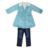 Girls Full Sleeves Tights Suit - Blue, Kids, Girls Sets And Suits, Chase Value, Chase Value