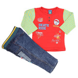 Newborn Boys Full Sleeve Suit (9028) - Red, Kids, NB Boys Sets And Suits, Chase Value, Chase Value
