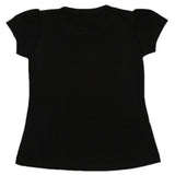 Girls Half Sleeves T-Shirts - Black, Girls T-Shirts, Chase Value, Chase Value