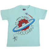 Boys Round Neck Half Sleeves T-Shirt - Cyan, Kids, Boys T-Shirts, Chase Value, Chase Value