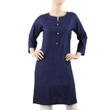 Women's Khaddar Kurti - A - Navy Blue, Women, Ready Kurtis, Chase Value, Chase Value