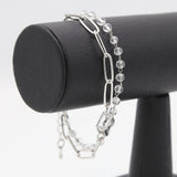 Women's Stone Bracelets - White-Silver, Women, Bangles & Bracelets, Chase Value, Chase Value
