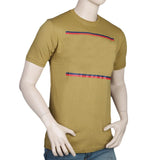 Men's Half Sleeves Round Neck T-Shirt - Mustard, Men, T-Shirts And Polos, Chase Value, Chase Value