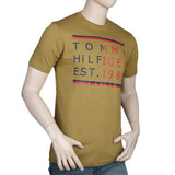 Men's Half Sleeves Round Neck T-Shirt - Mustard, Men, T-Shirts And Polos, Chase Value, Chase Value