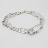 Women's Stone Bracelets - White-Silver, Women, Bangles & Bracelets, Chase Value, Chase Value