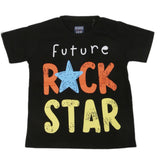 Boys Round Neck Half Sleeves T-Shirt - Black, Kids, Boys T-Shirts, Chase Value, Chase Value