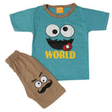 Boys Half Sleeves Suit - Sea Green, Kids, Boys Sets And Suits, Chase Value, Chase Value