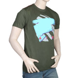 Men's Half Sleeves Round Neck T-Shirt - Green, Men, T-Shirts And Polos, Chase Value, Chase Value