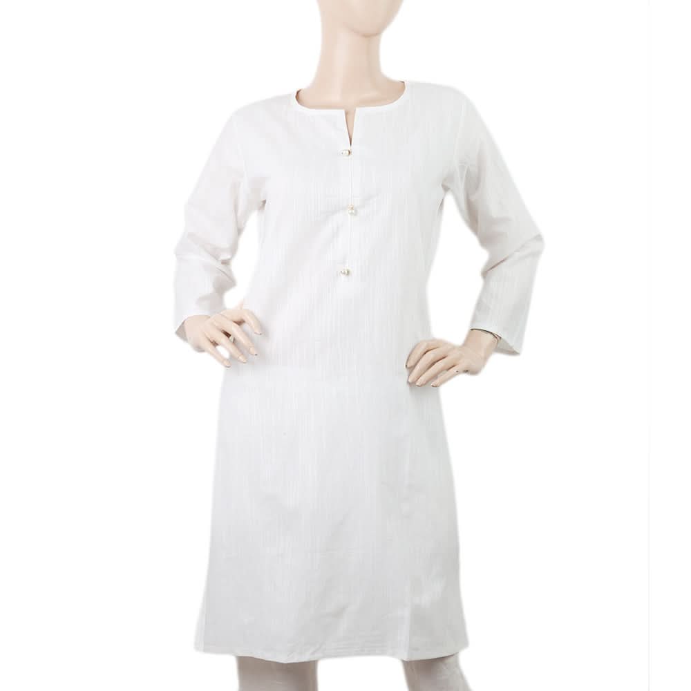 Women's Khaddar Kurti - A - White, Women, Ready Kurtis, Chase Value, Chase Value