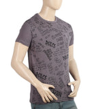 Men's Half Sleeves Round Neck T-Shirt - Dark Grey, Men, T-Shirts And Polos, Chase Value, Chase Value