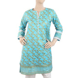 Women's Plain Cotton Kurti - Sky Blue, Women, Ready Kurtis, Chase Value, Chase Value