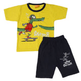 Boys Half Sleeves Suit - Yellow, Kids, Boys Sets And Suits, Chase Value, Chase Value