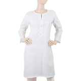 Women's Chicken Kurti - D - White, Women, Ready Kurtis, Chase Value, Chase Value