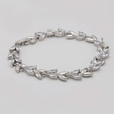 Women's Zircon Bracelet - Silver, Women, Bangles & Bracelets, Chase Value, Chase Value