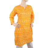 Women's Cotton Printed Kurti - Yellow, Women, Ready Kurtis, Chase Value, Chase Value