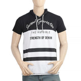 Men's Half Sleeves Round Neck T-Shirt - Black, Men, T-Shirts And Polos, Chase Value, Chase Value