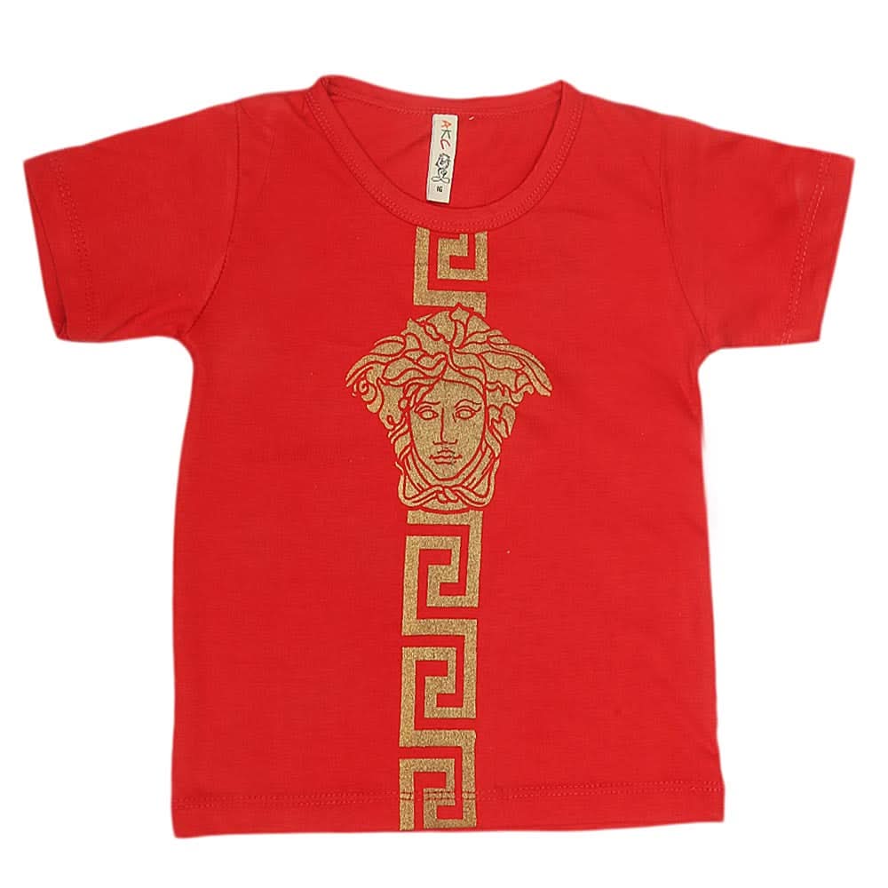 Boys Print T-Shirt - Red, Kids, Boys T-Shirts, Chase Value, Chase Value