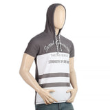 Men's Half Sleeves Round Neck T-Shirt - Grey, Men, T-Shirts And Polos, Chase Value, Chase Value