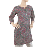 Women's Cotton Printed Kurti - Navy Blue, Women, Ready Kurtis, Chase Value, Chase Value