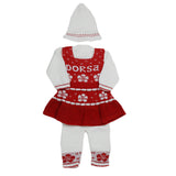 Newborn Girls Irani Suit - Red, Kids, NB Girls Sets And Suits, Chase Value, Chase Value