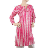 Women's Cotton Printed Kurti - Pink, Women, Ready Kurtis, Chase Value, Chase Value