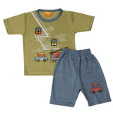 Boys Half Sleeves Suit - Green, Kids, Boys Sets And Suits, Chase Value, Chase Value