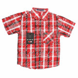 Boys 2 Pcs Check Shirt - Red, Kids, Boys Shirts, Chase Value, Chase Value