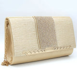 Women's Fancy Clutch 6700- Golden, Women, Clutches, Chase Value, Chase Value