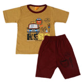 Boys Half Sleeves Suit - Brown, Kids, Boys Sets And Suits, Chase Value, Chase Value