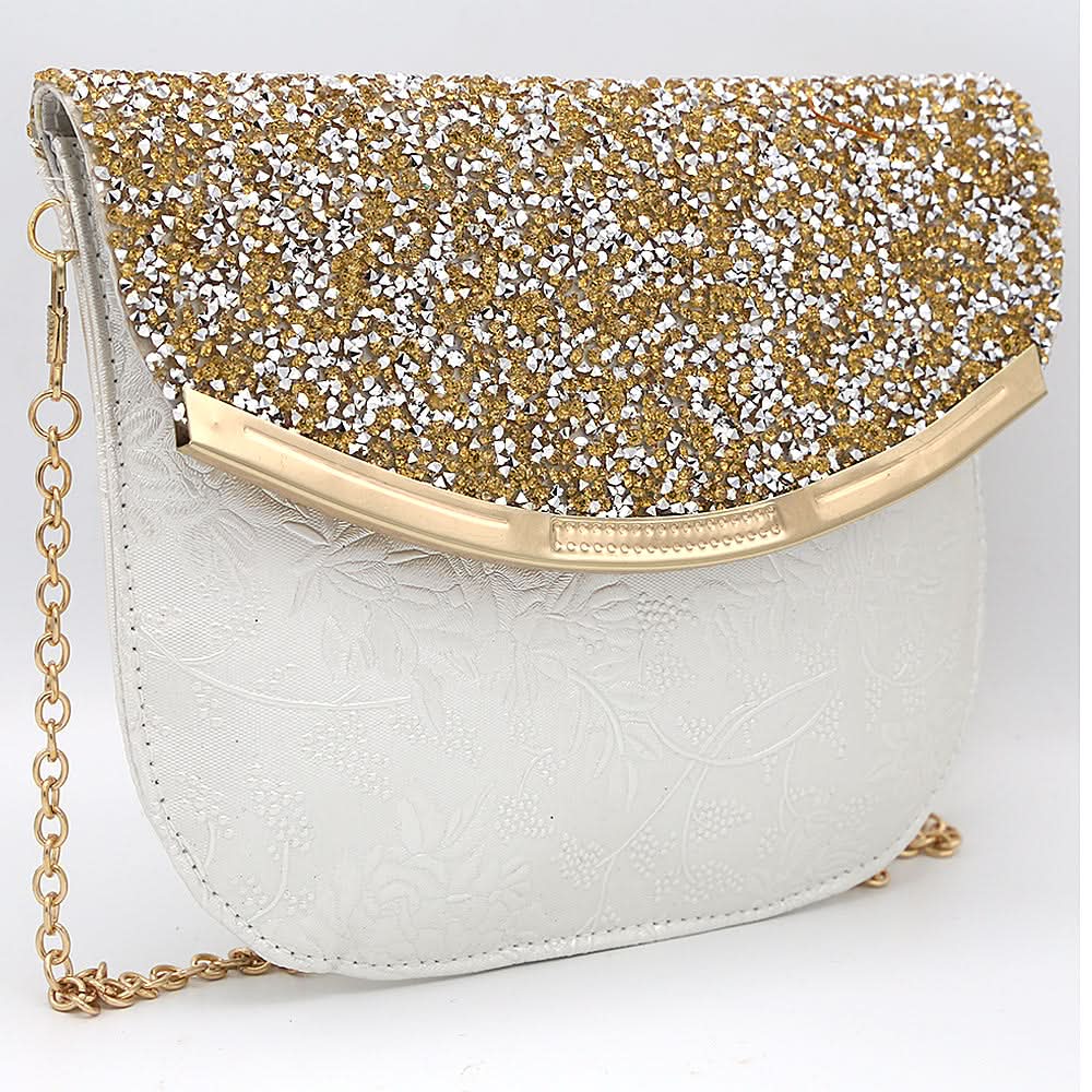 Women's Fancy Clutch 6717 - White, Women, Clutches, Chase Value, Chase Value