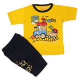 Boys Half Sleeves Suit - Yellow, Kids, Boys Sets And Suits, Chase Value, Chase Value