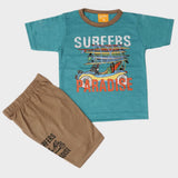 Boys Half Sleeves Suit - Sea Green, Kids, Boys Sets And Suits, Chase Value, Chase Value