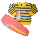 Boys Full Sleeves Fleece Suit - Yellow, Kids, Boys Sets And Suits, Chase Value, Chase Value