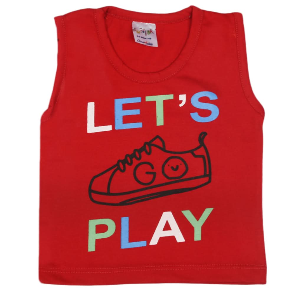 Newborn Boys Sando - Red, Kids, Newborn Boys Shirts And T-Shirts, Chase Value, Chase Value
