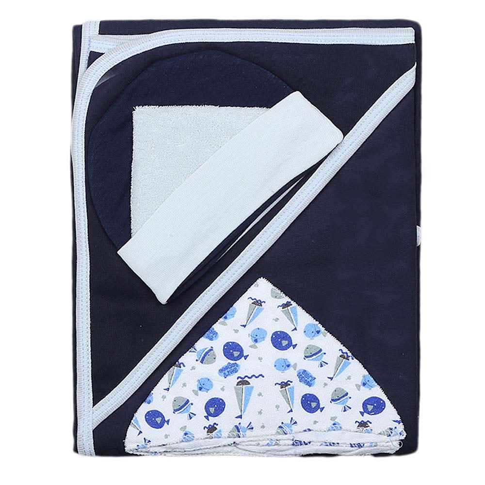 Newborn Gift Set (4 Pcs) - Blue, Kids, NB Boys Sets And Suits, Chase Value, Chase Value