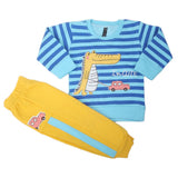 Boys Full Sleeves Fleece Suit - Blue, Kids, Boys Sets And Suits, Chase Value, Chase Value
