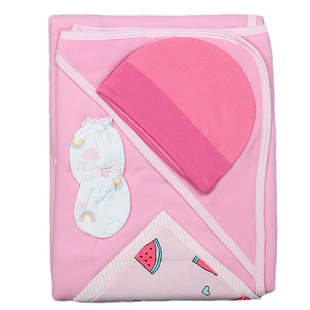 Newborn Gift Set (4 Pcs) - Dark Pink, Kids, NB Girls Sets And Suits, Chase Value, Chase Value