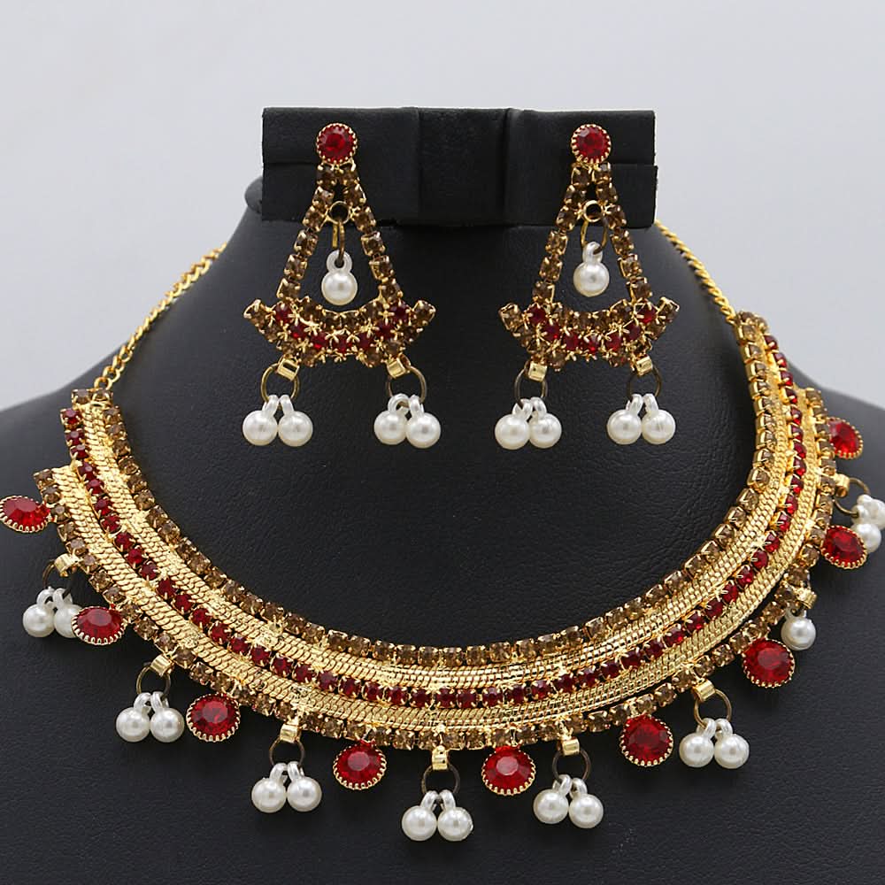 Women's Jewellery Set - Red, Women, Jewellery Set, Chase Value, Chase Value