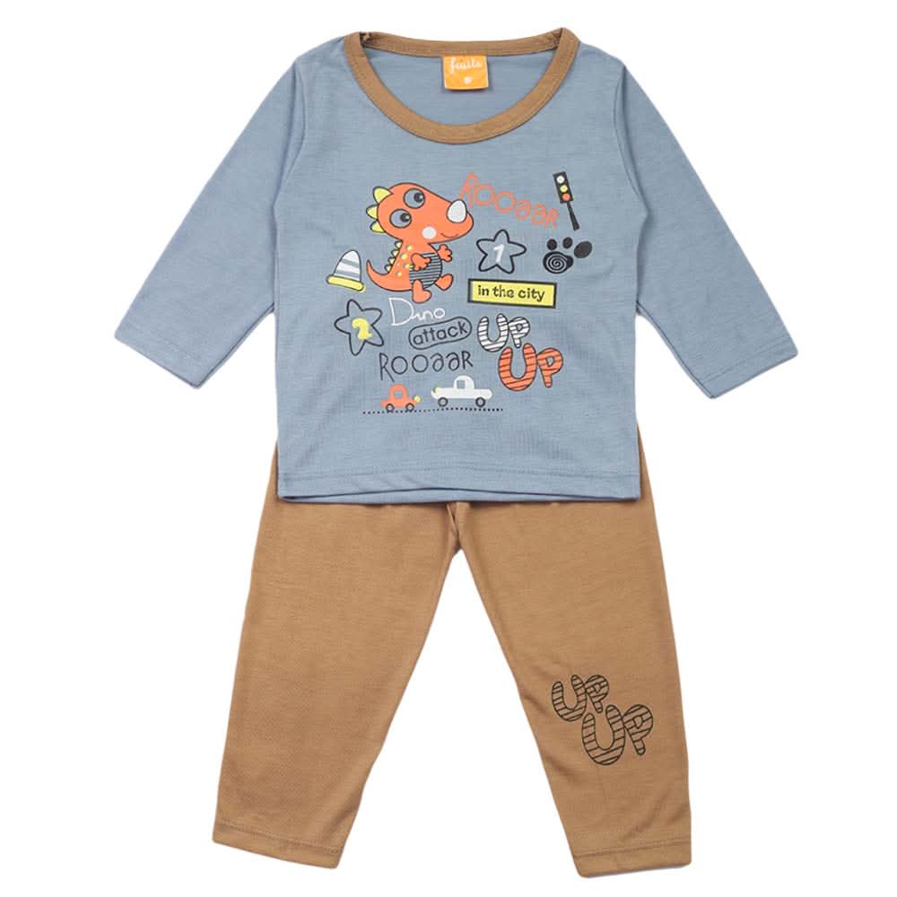 Boys Full Sleeves Suit - Steel Blue, Boys Sets & Suits, Chase Value, Chase Value