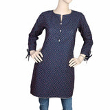 Women's Cotton Kurti - Navy Blue, Women, Ready Kurtis, Chase Value, Chase Value