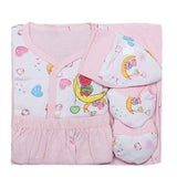 Newborn Gift Set Suits (5 Pcs) - Pink, Kids, NB Girls Sets And Suits, Chase Value, Chase Value