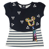 Girls Half Sleeves T-Shirt - Navy Blue, Kids, Girls T-Shirts, Chase Value, Chase Value