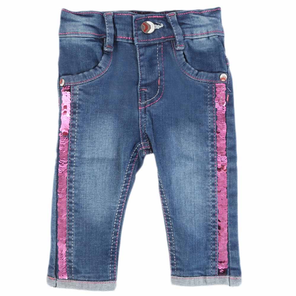 Newborn Girls Denim Pant - Blue, Kids, Pants And Capri, Chase Value, Chase Value