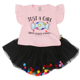 Newborn Girls Half Sleeves Suit - Pink, Newborn Girls Sets & Suits, Chase Value, Chase Value