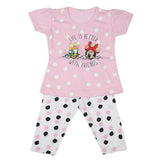 Girls Half Sleeves Suit - Pink, Kids, Girls Sets And Suits, Chase Value, Chase Value