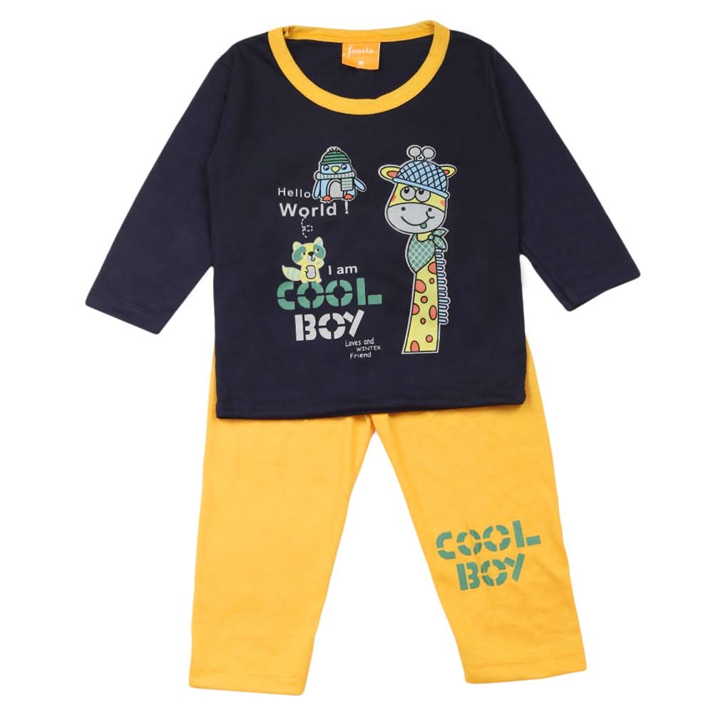 Boys Full Sleeves Suit - Navy Blue, Boys Sets & Suits, Chase Value, Chase Value