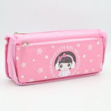 Cute Girl Pencil Pouch - Pink, Kids, Pencil Boxes And Stationery Sets, Chase Value, Chase Value