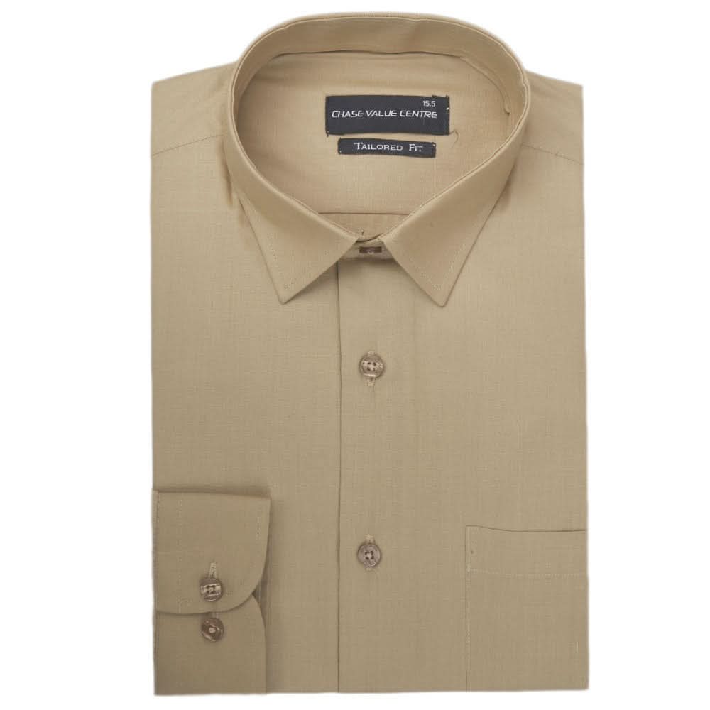 Men's Formal Shirt - Camel, Men, Shirts, Chase Value, Chase Value