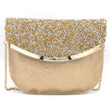 Women's Fancy Clutch 6717 - Golden, Women, Clutches, Chase Value, Chase Value