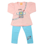 Girls Full Sleeves Suit - Peach, Girls Suits, Chase Value, Chase Value